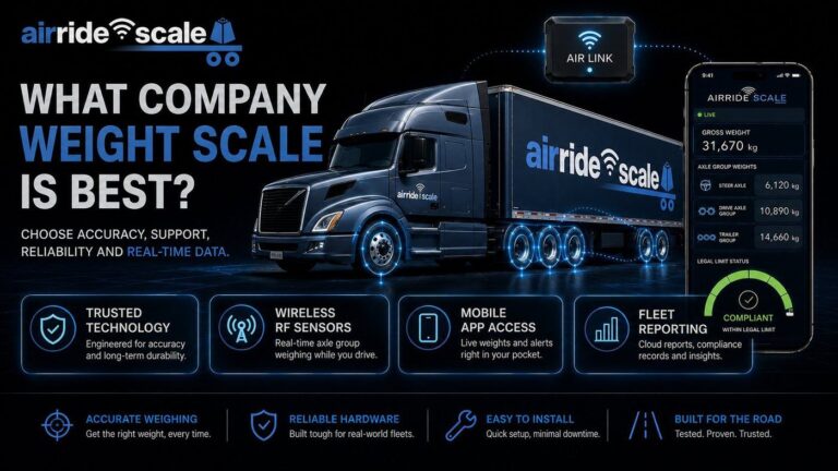 AirRide Scale comparison showing what company weight scale is best for trucks and trailers