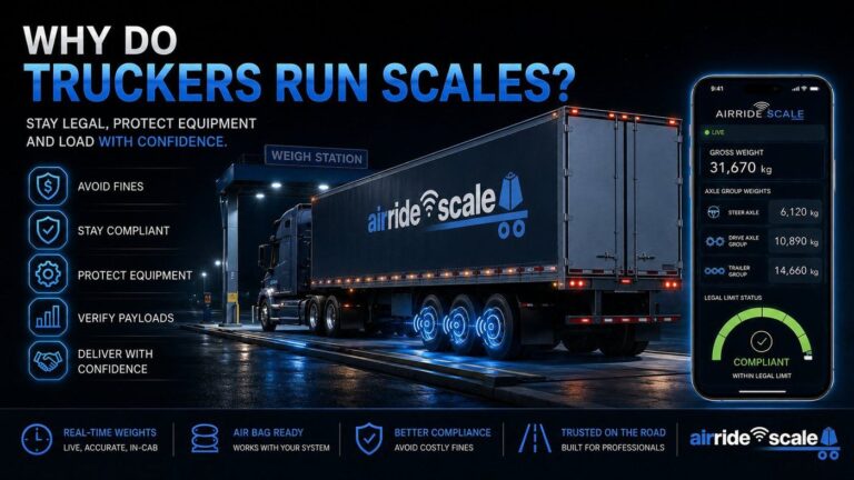 AirRide Scale showing why truckers run scales to stay legal and load with confidence